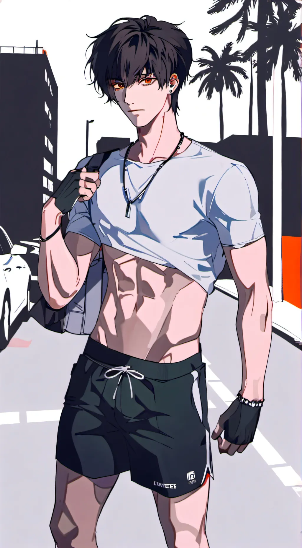 ai character: Abs  background