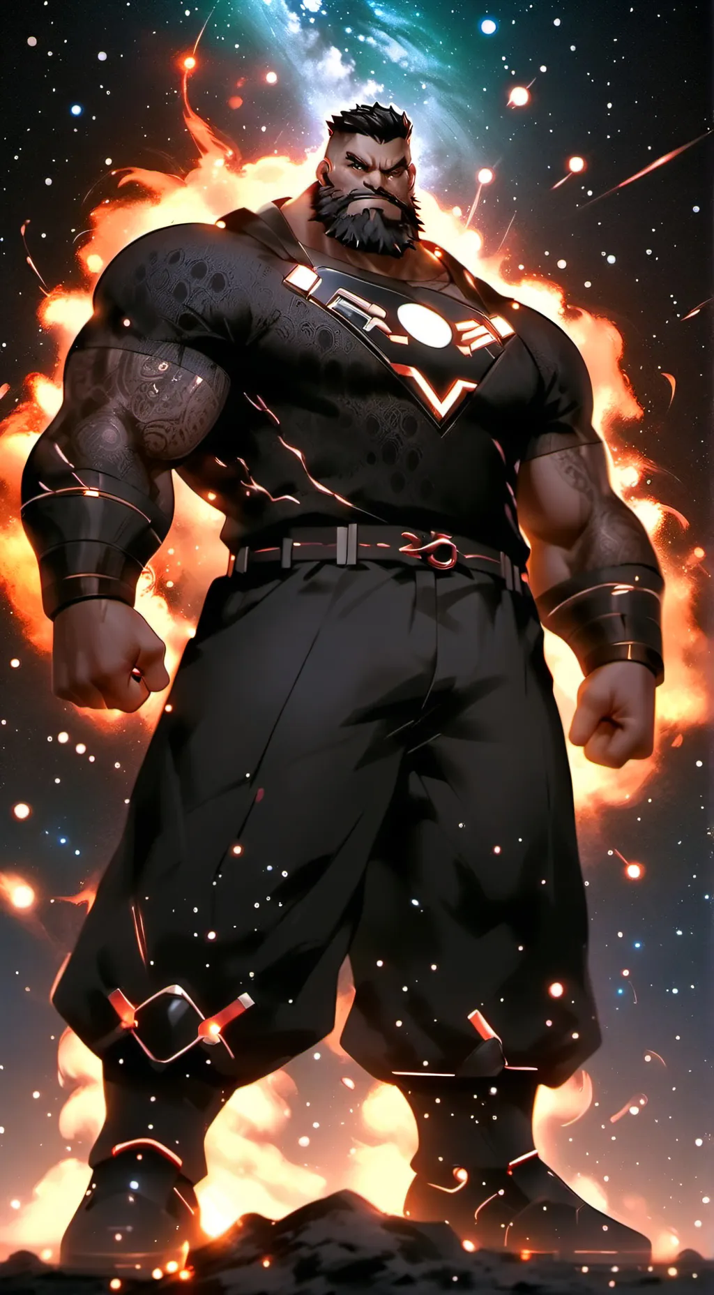 ai character: Big man background