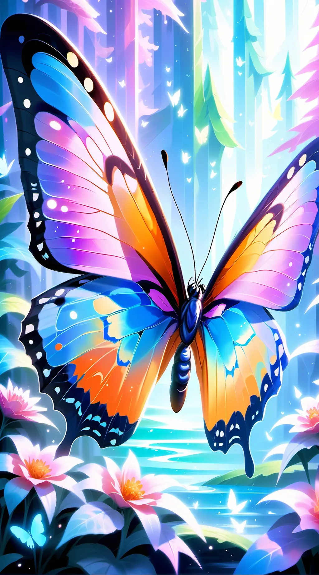 ai character: Flutter background