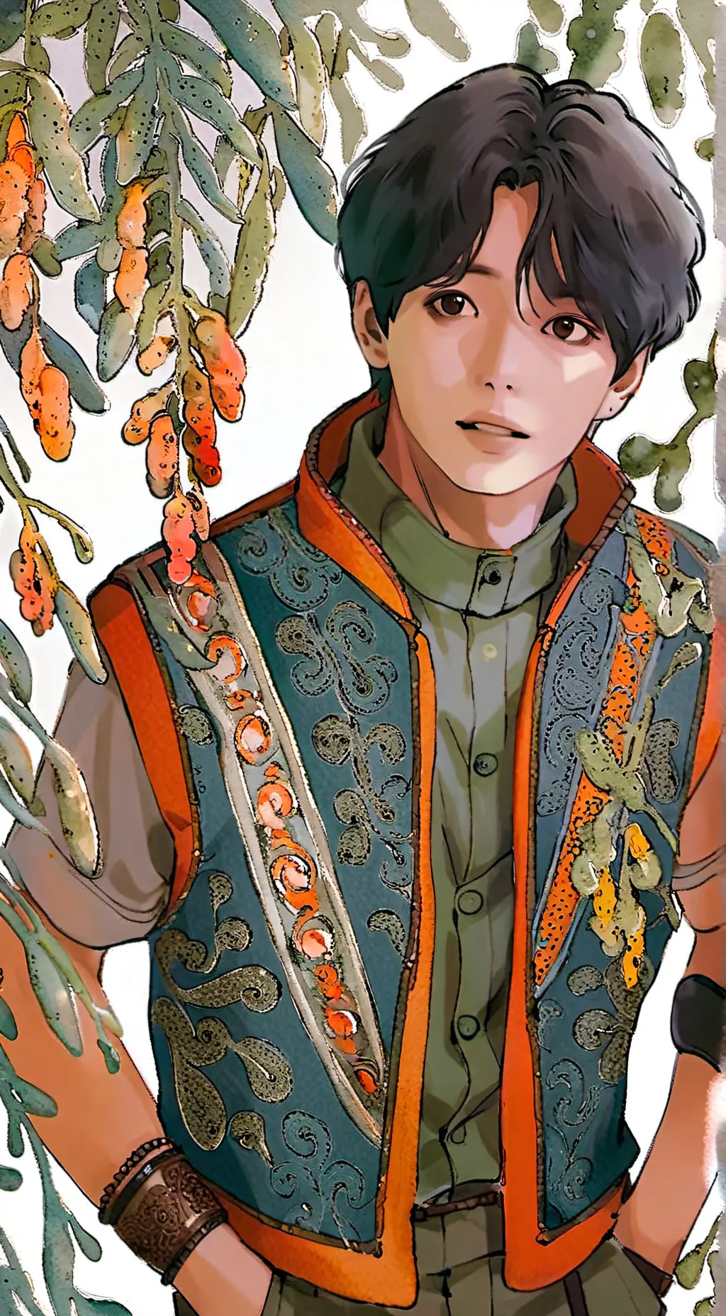 ai character: "yg entertainment" background