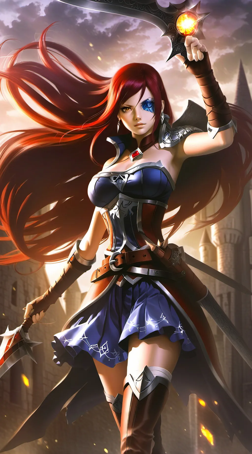ai character: Elyria Fireborn background