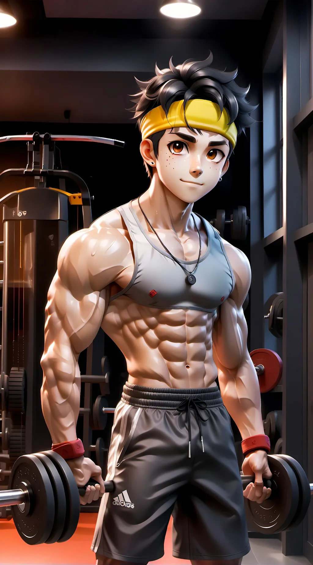 ai character: Gourmet Gym Buddy background