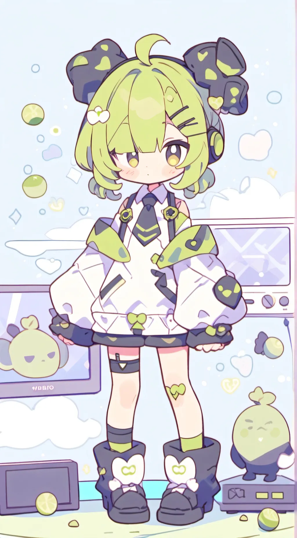 ai character: Vee background