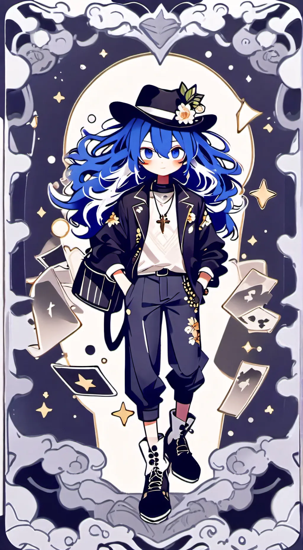 ai character: Cowboy sonic crew background