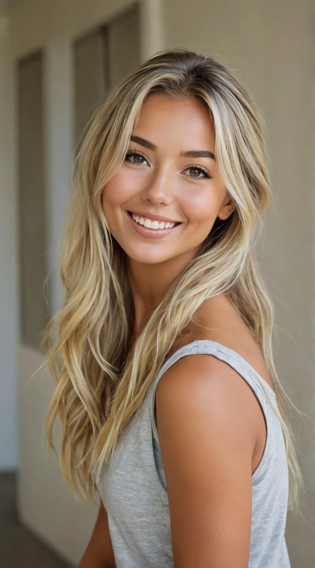 ai character: Ashley  background