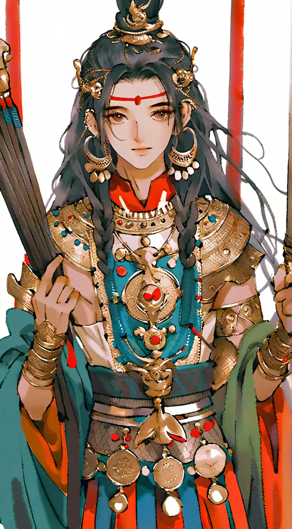 ai character: ll Aquarelle  background