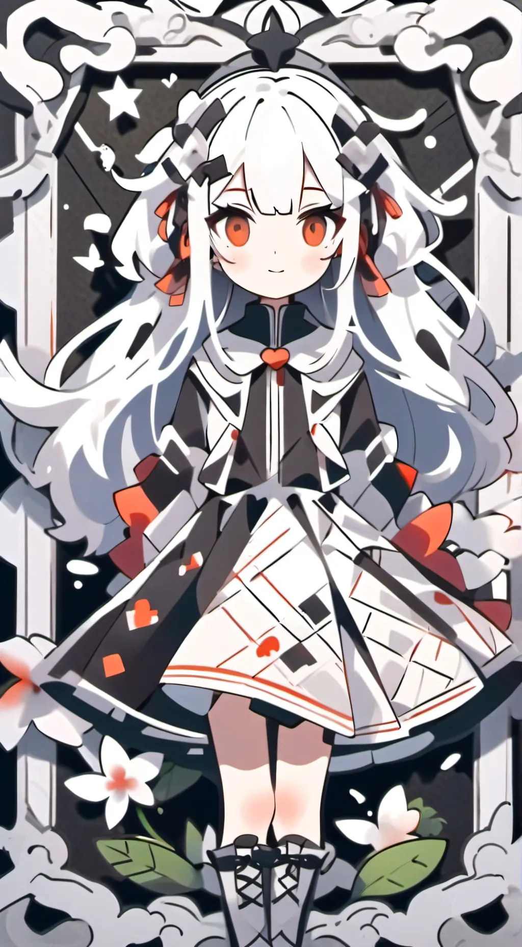 ai character: Miss circle background