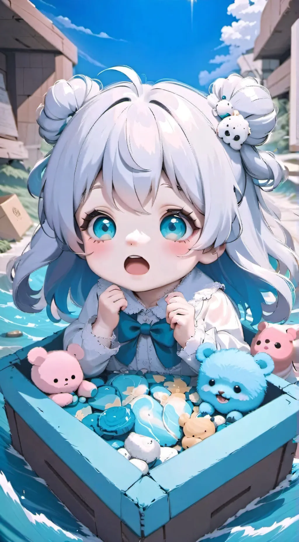 ai character: Abandoned baby  background