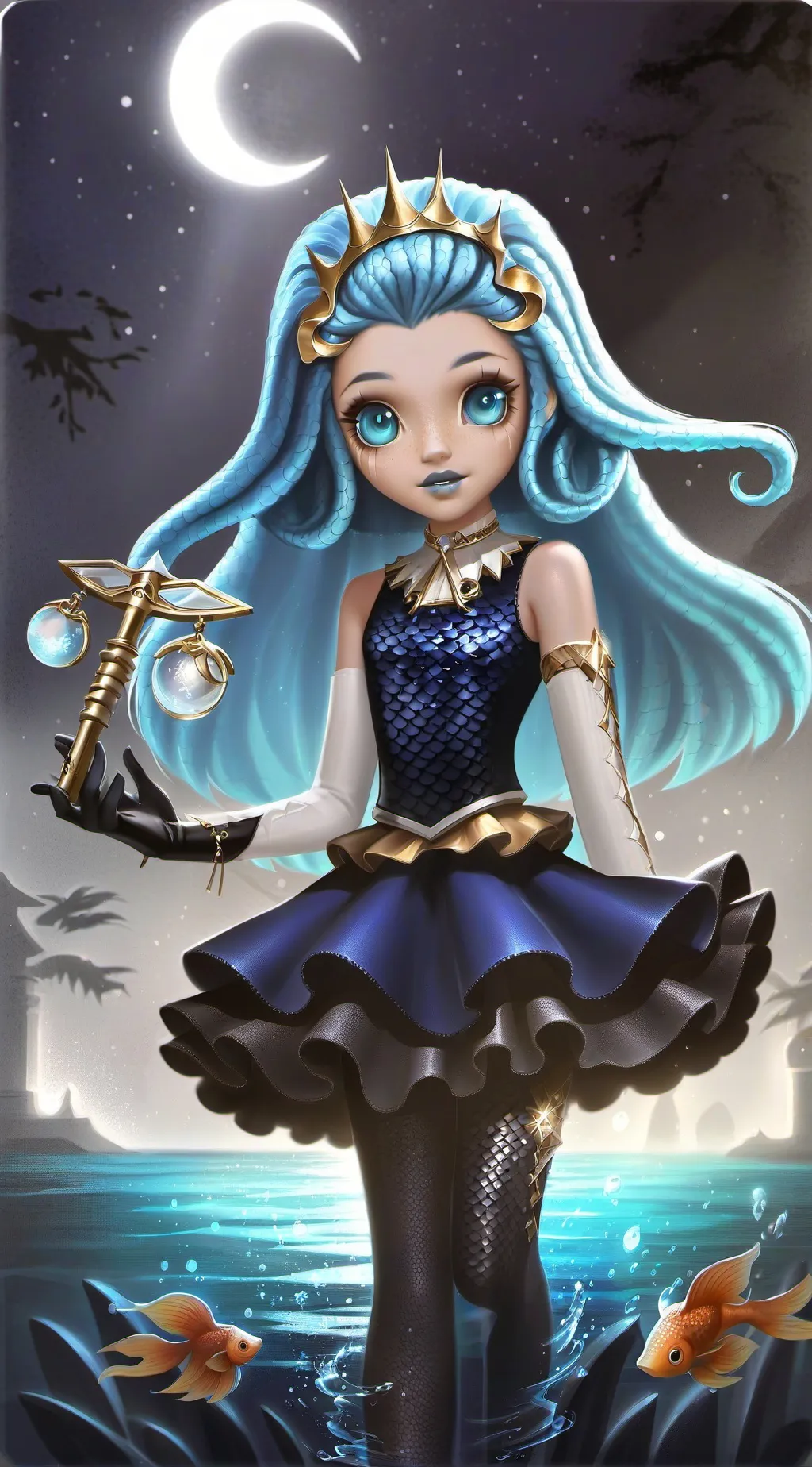 ai character: Lunaria background