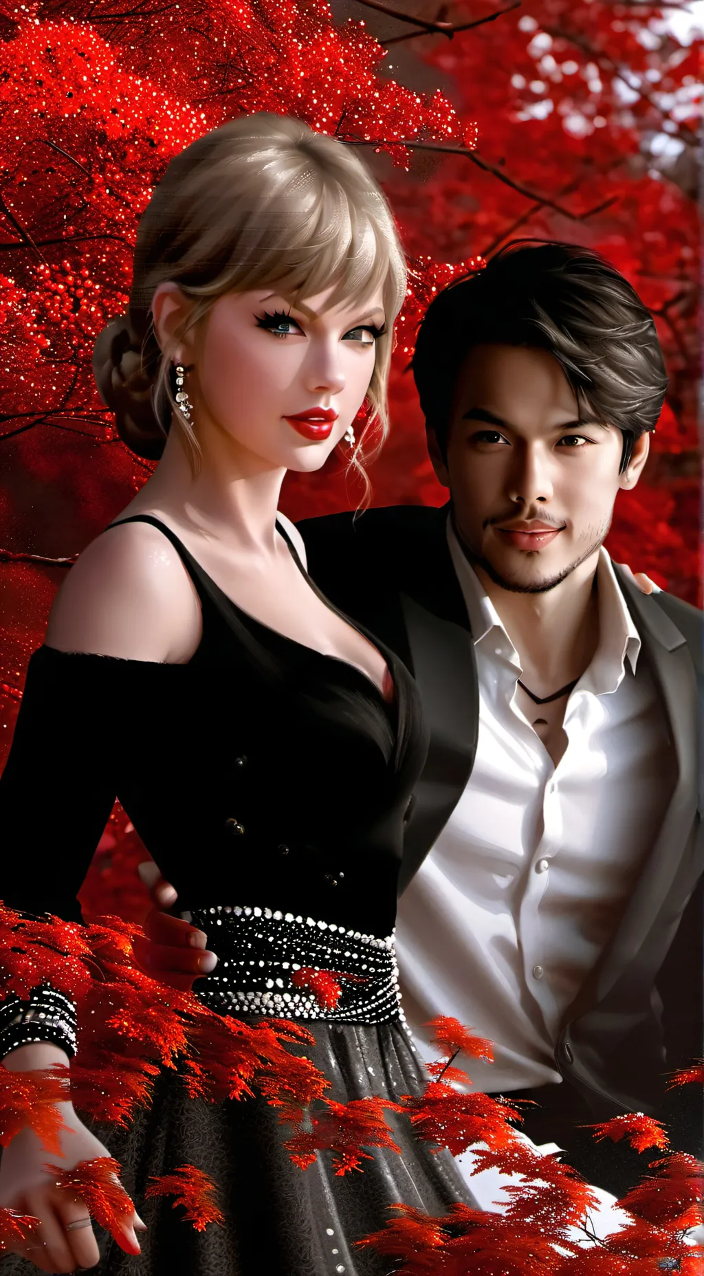ai character: Travis kelcie  background