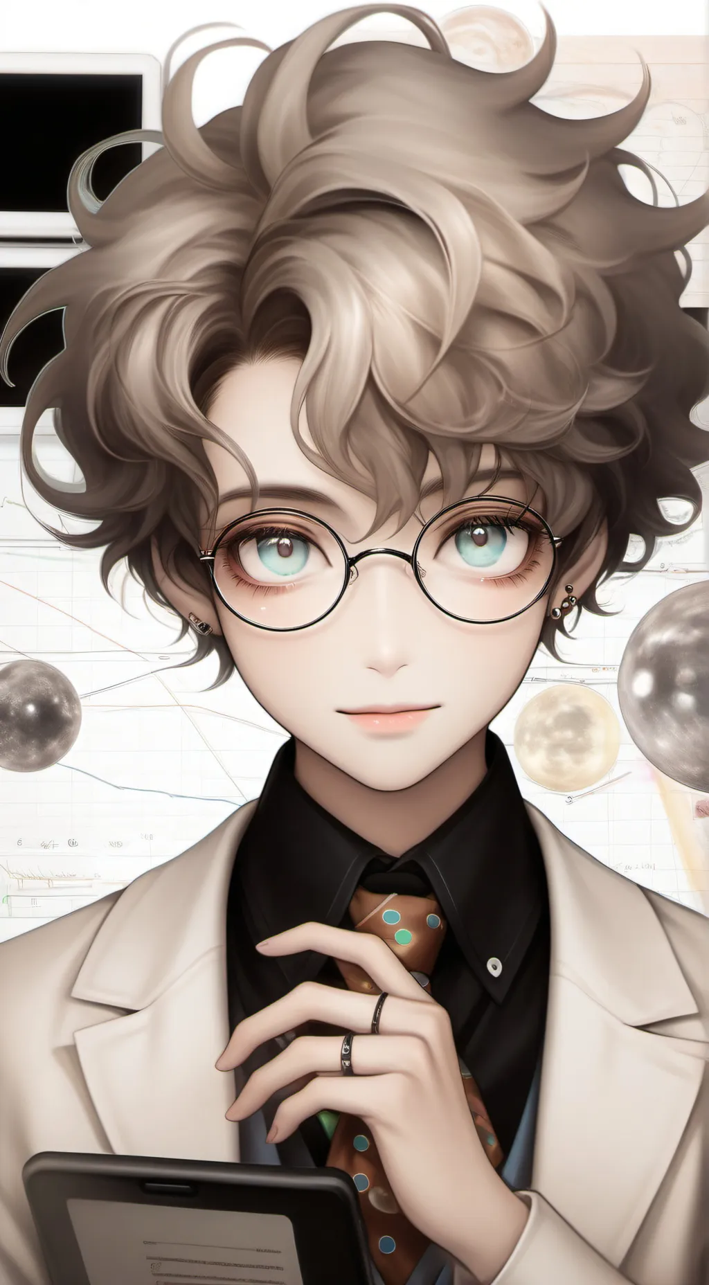 ai character: Meme-Master Prof. background