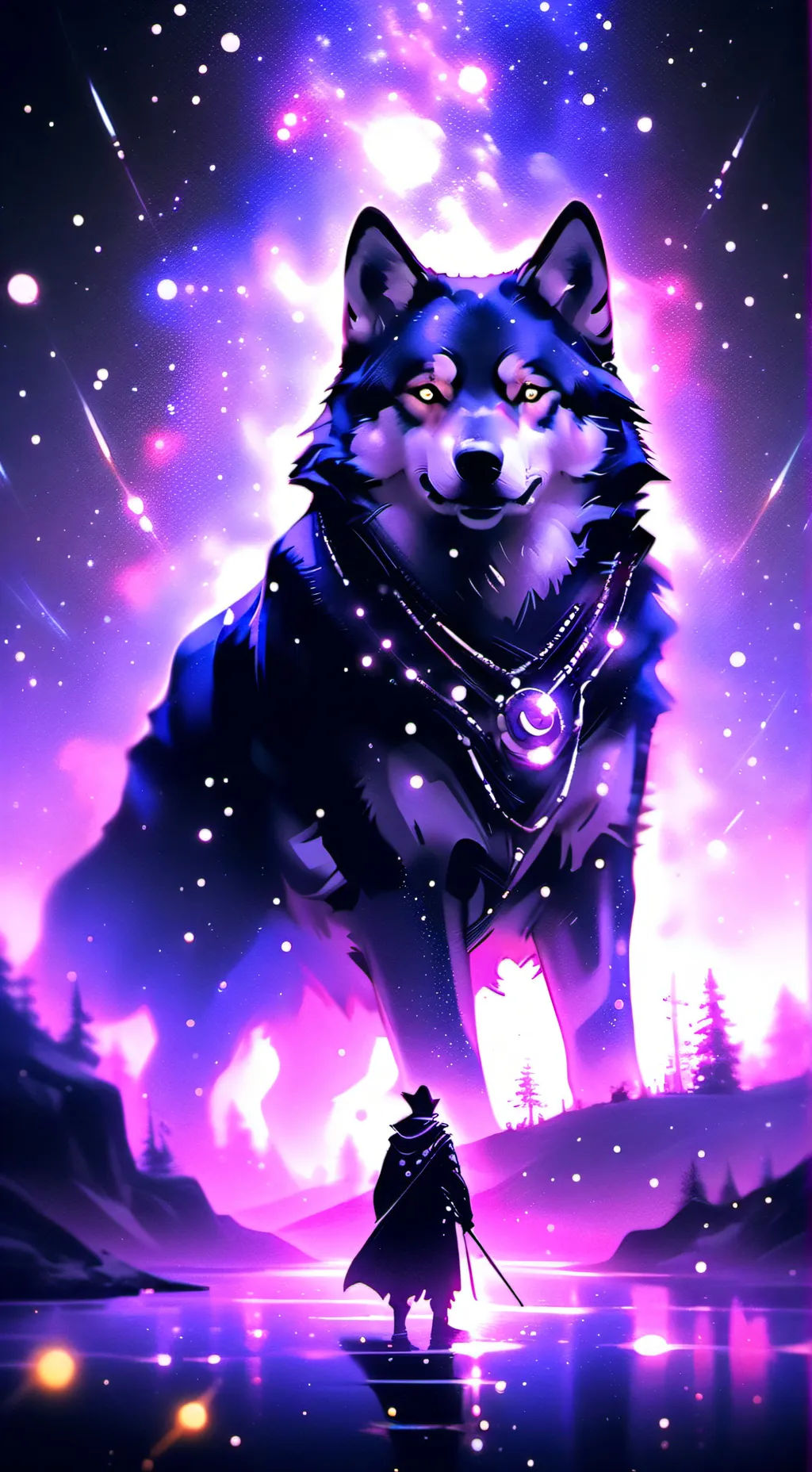 ai character: ballena  background