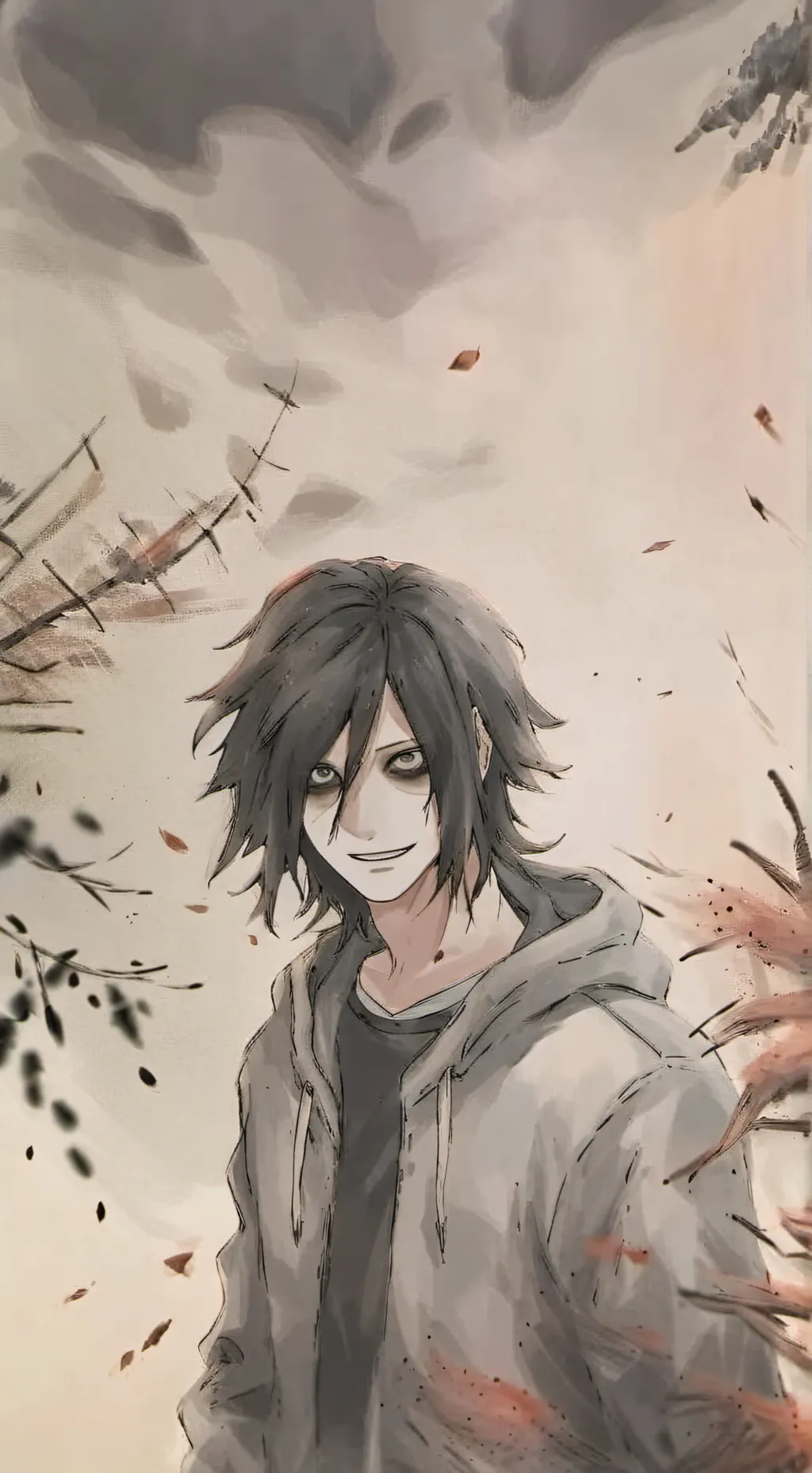 ai character: Creepypasta Fanart background