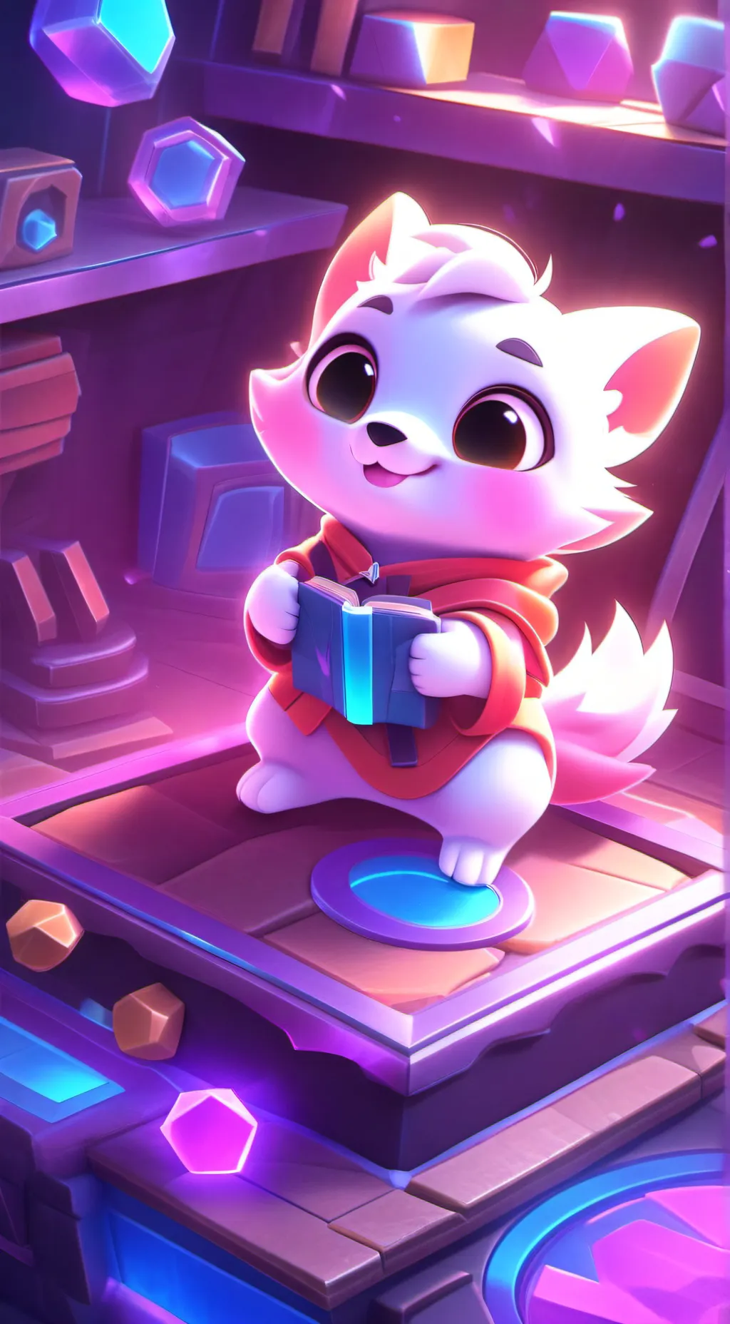 ai character: Furry life background