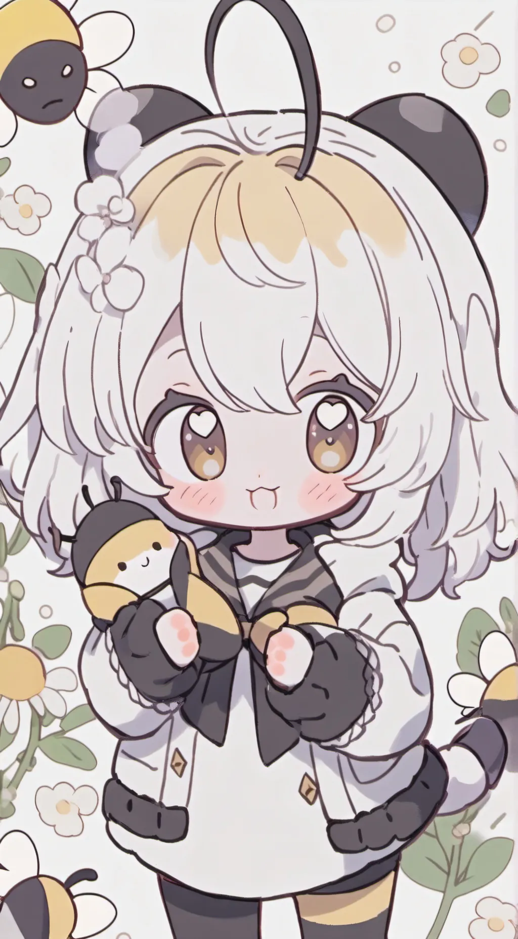 ai character: Buzz the Bumblebee Furry background