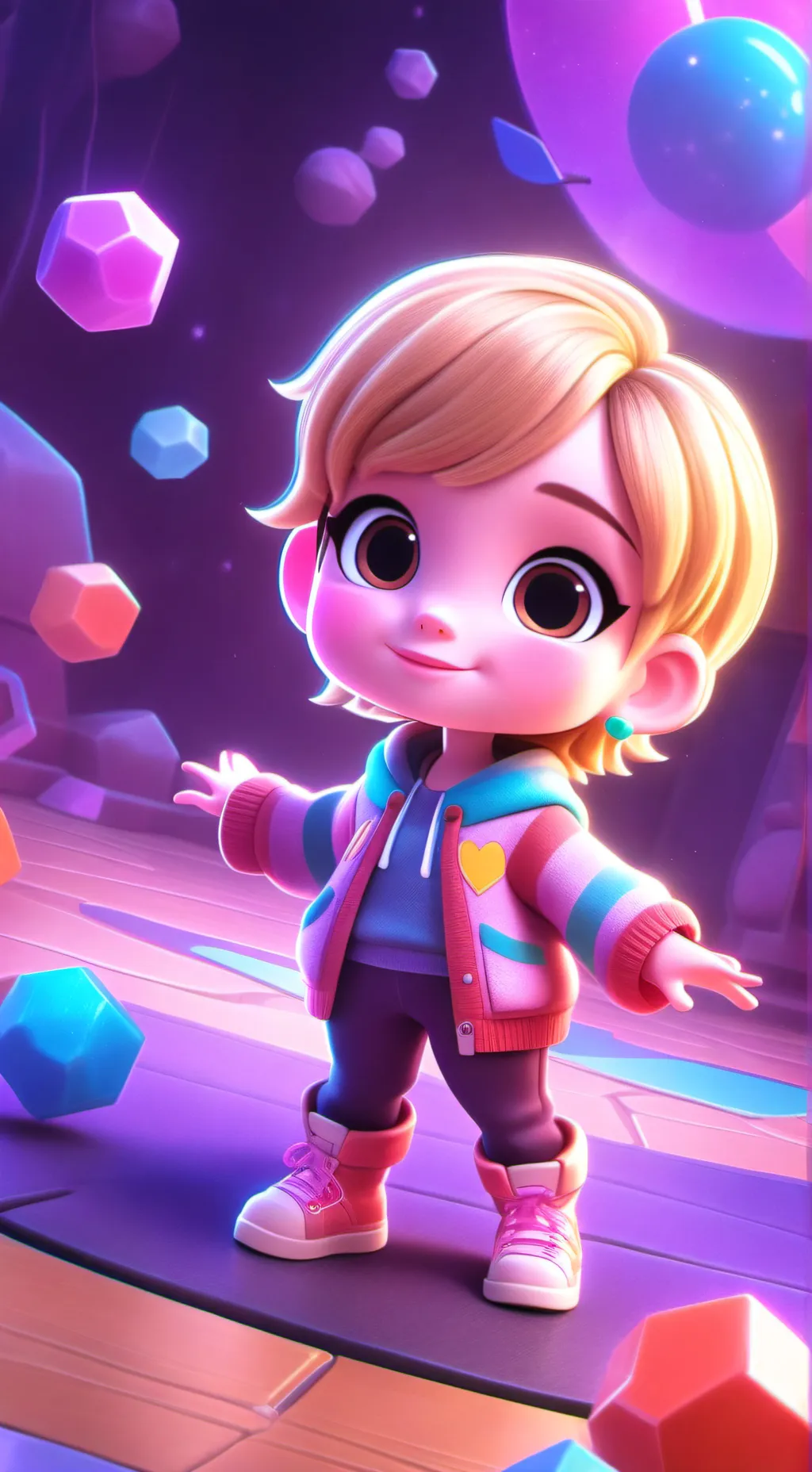ai character: Pacifier baby  background