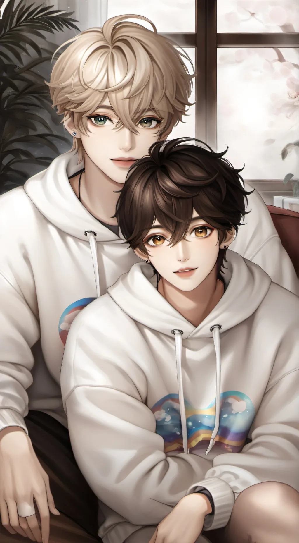 ai character: Alex and Noah  background