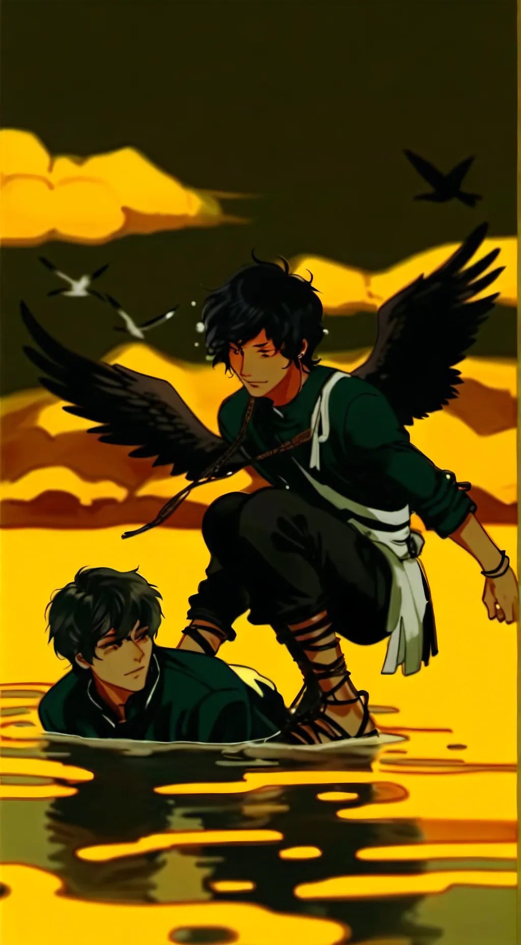 ai character: kaleo and river background