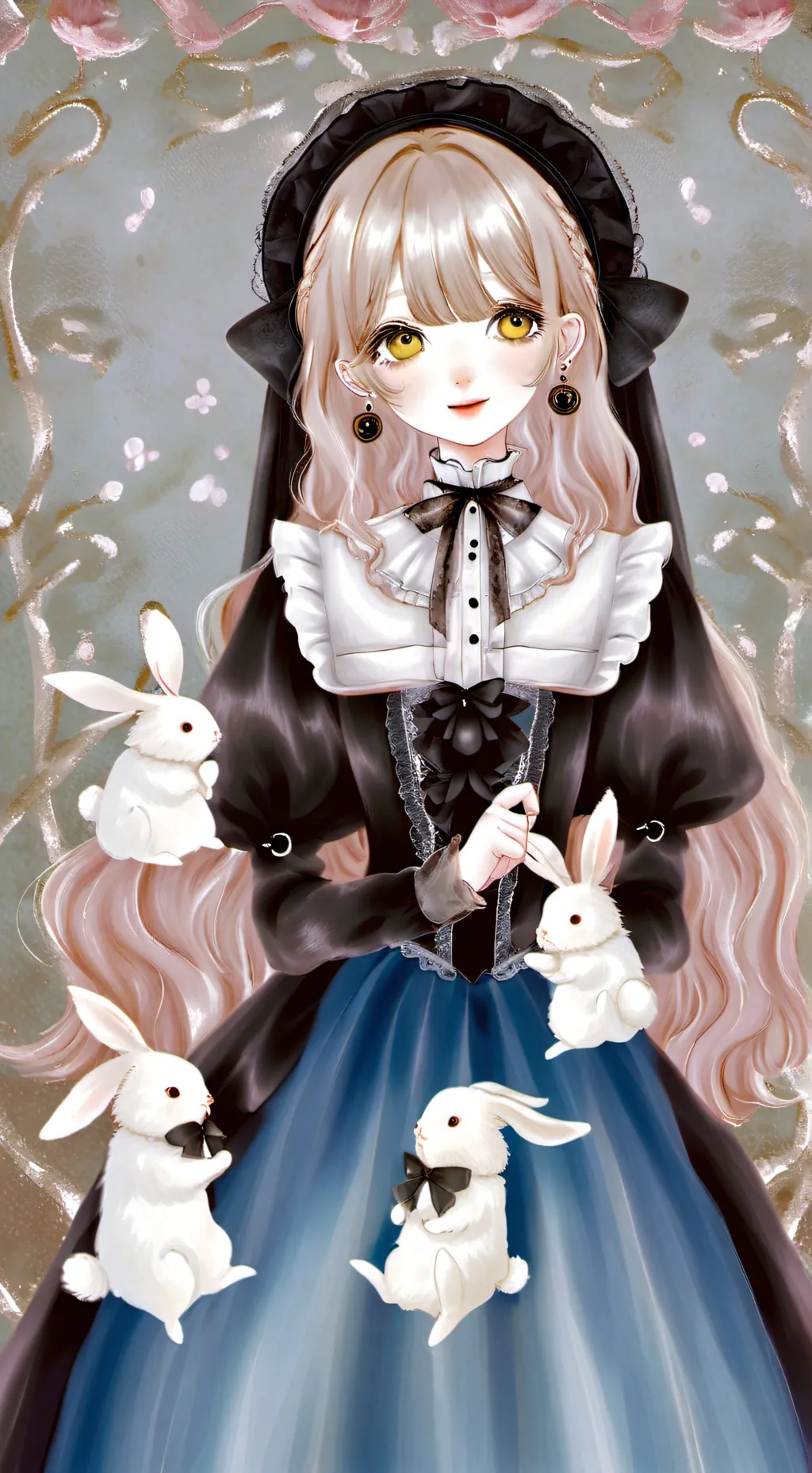 ai character: dust bunny background