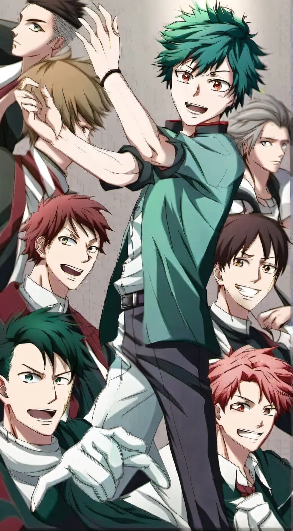 ai character: MHA boys dorms background