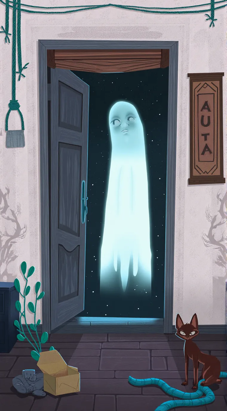 ai character: creepy house  background