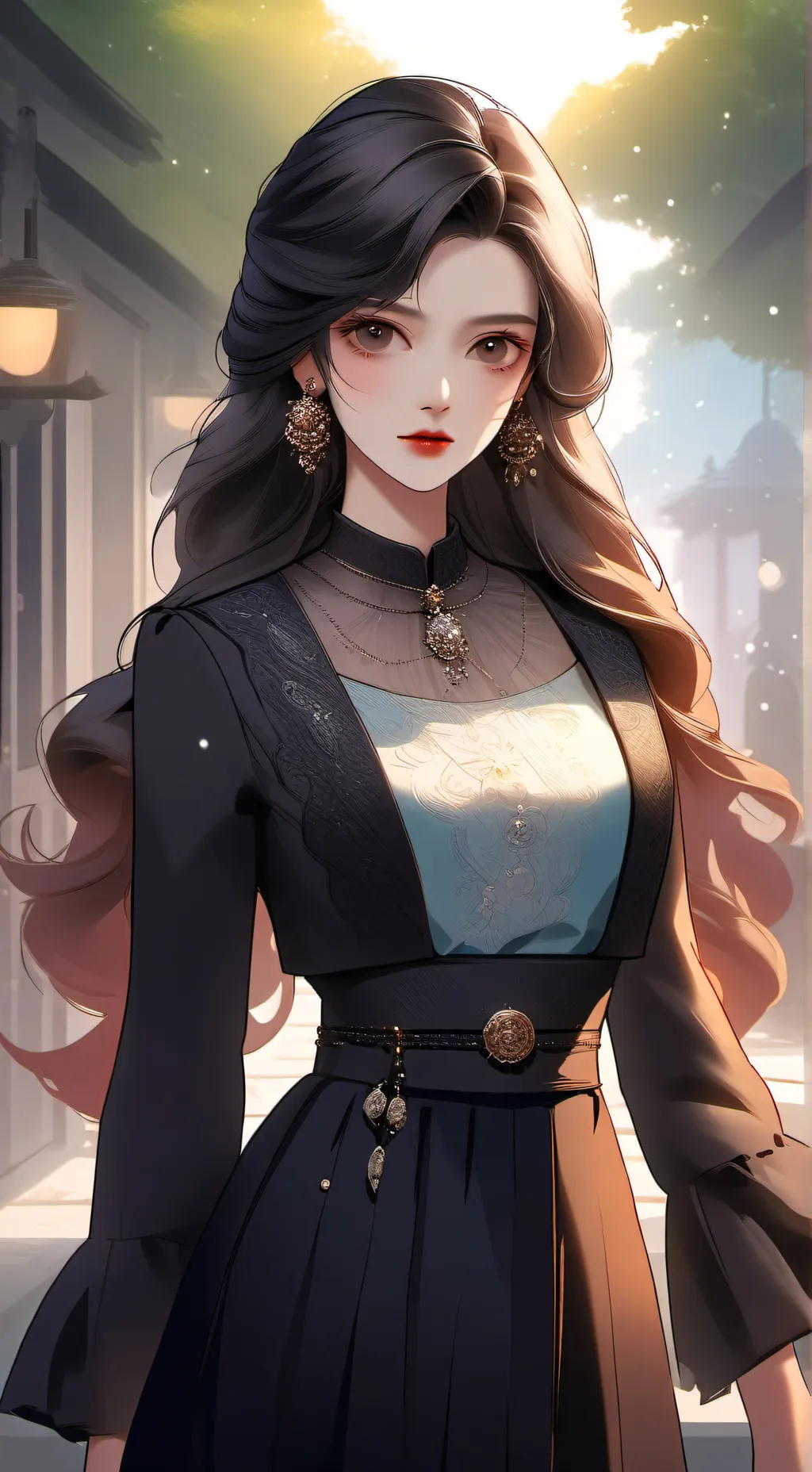 ai character: L. O. V meme background