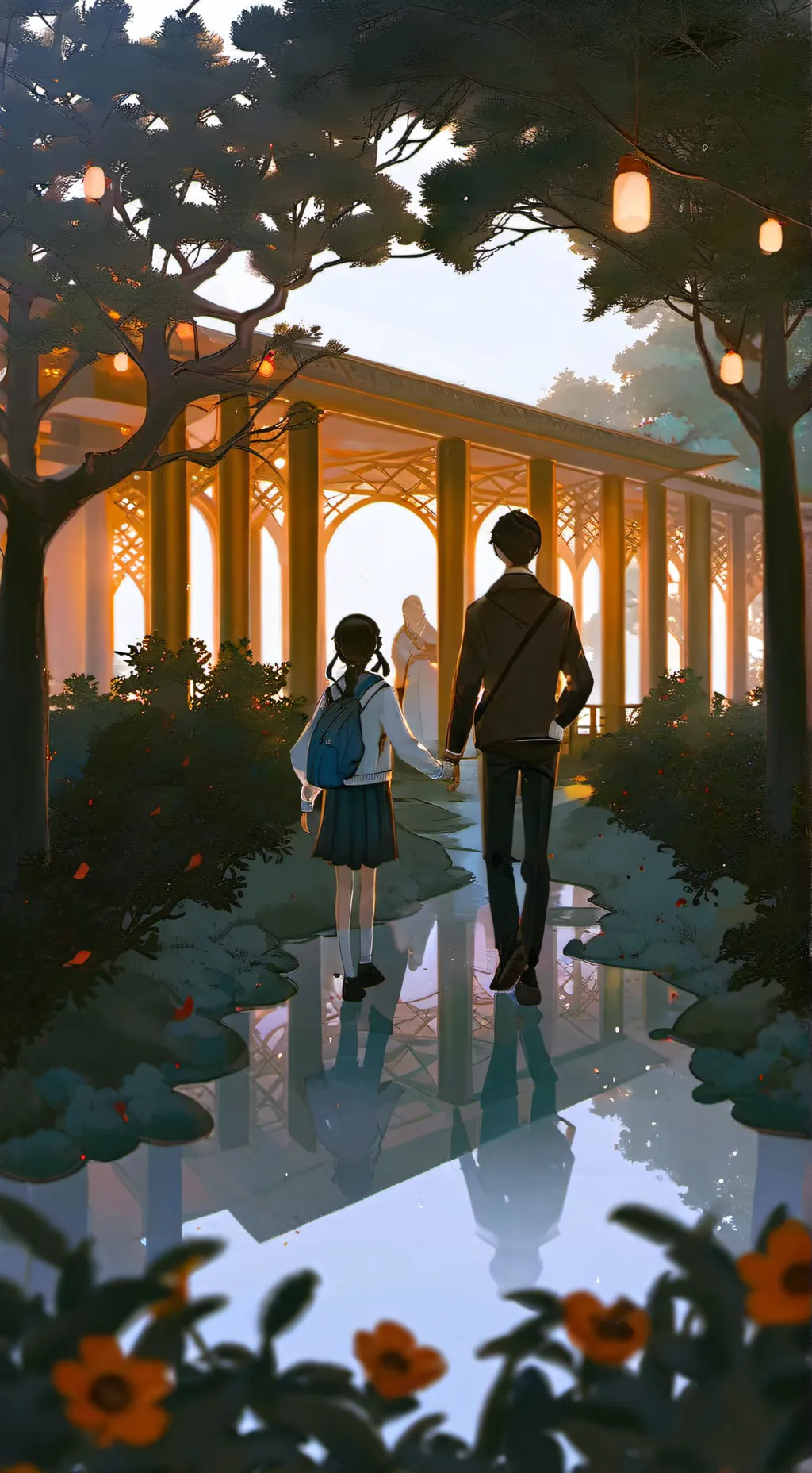 ai character: escuela magica background