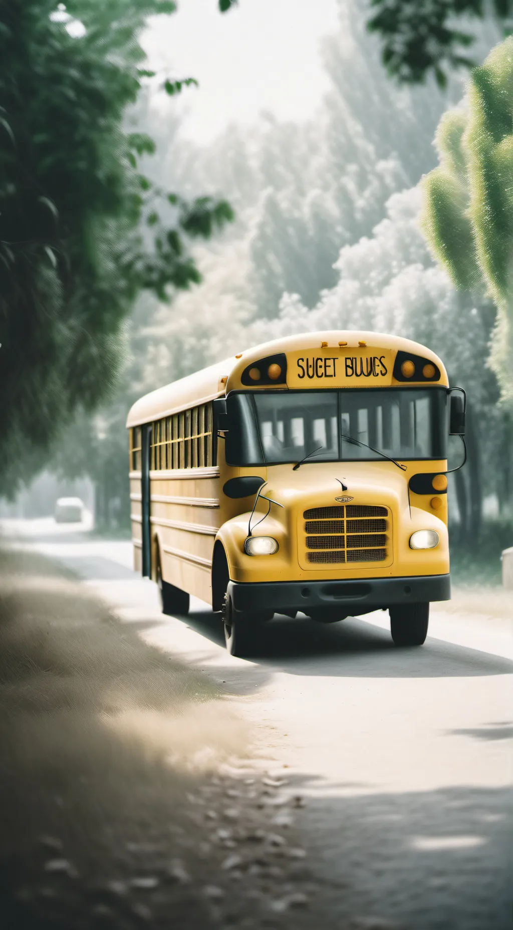 ai character: weird a bus background