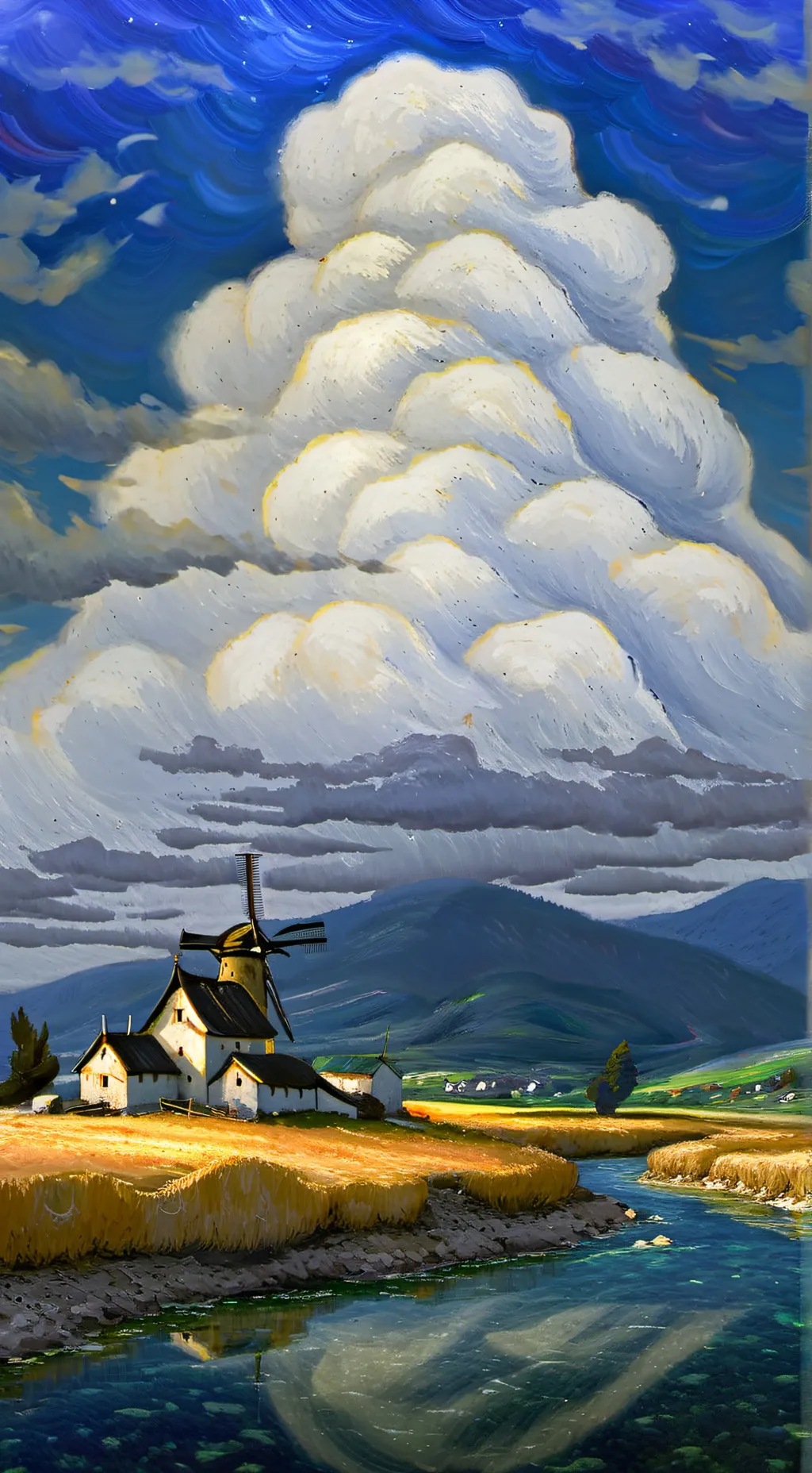 ai character: Cloud background