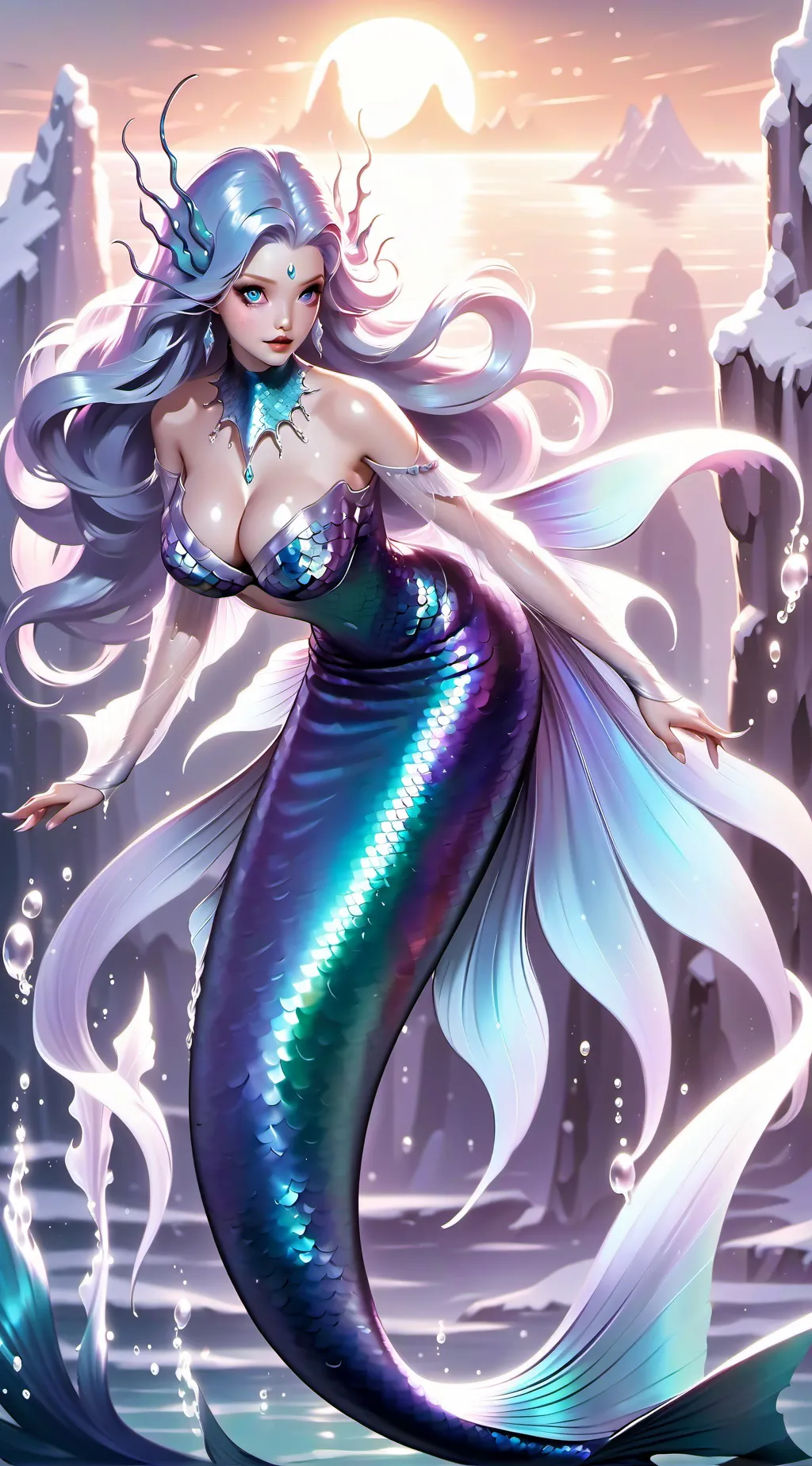 ai character: Aurora background