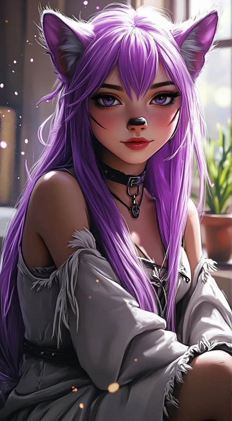 ai character: Cheshire background
