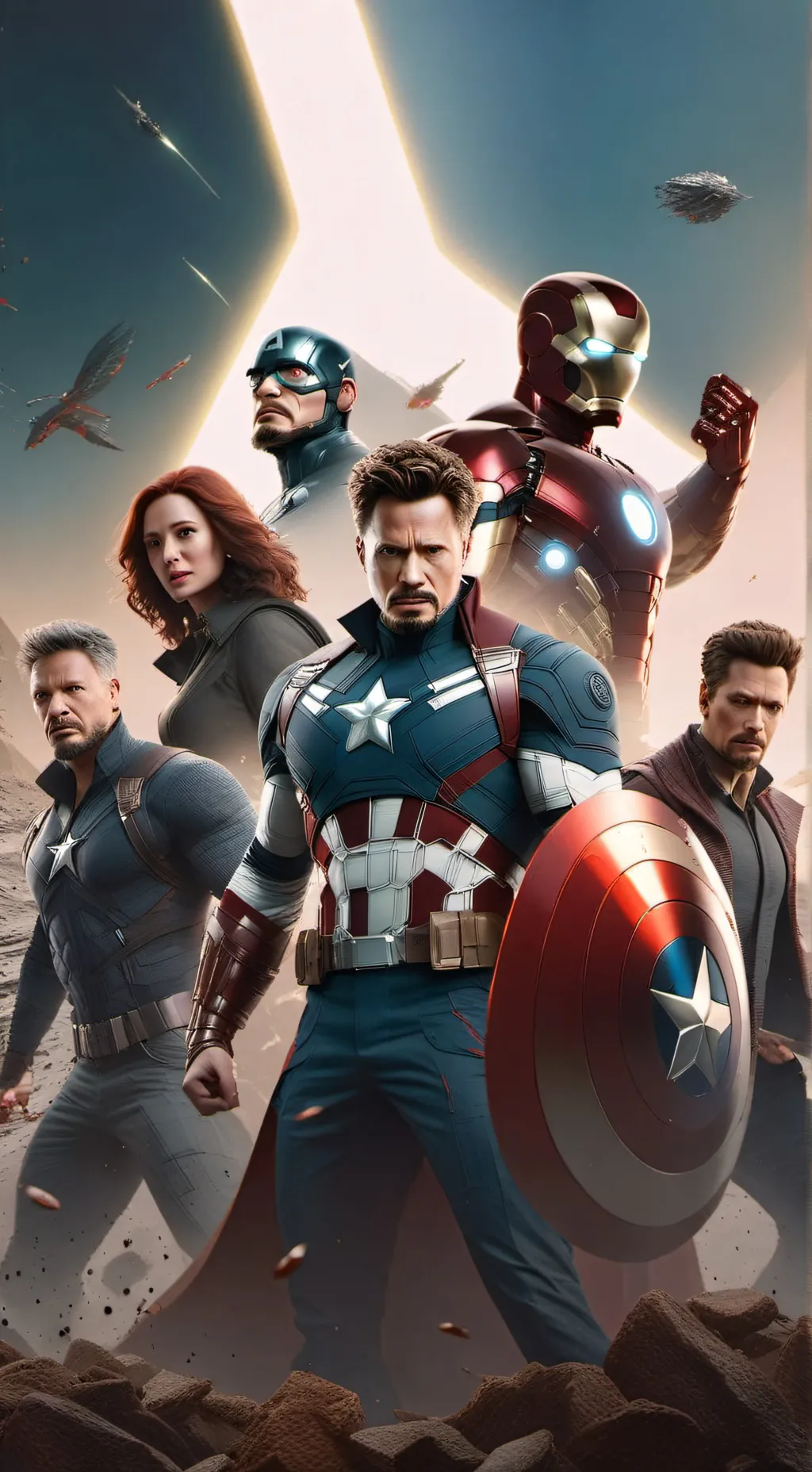 ai character: Avengers background