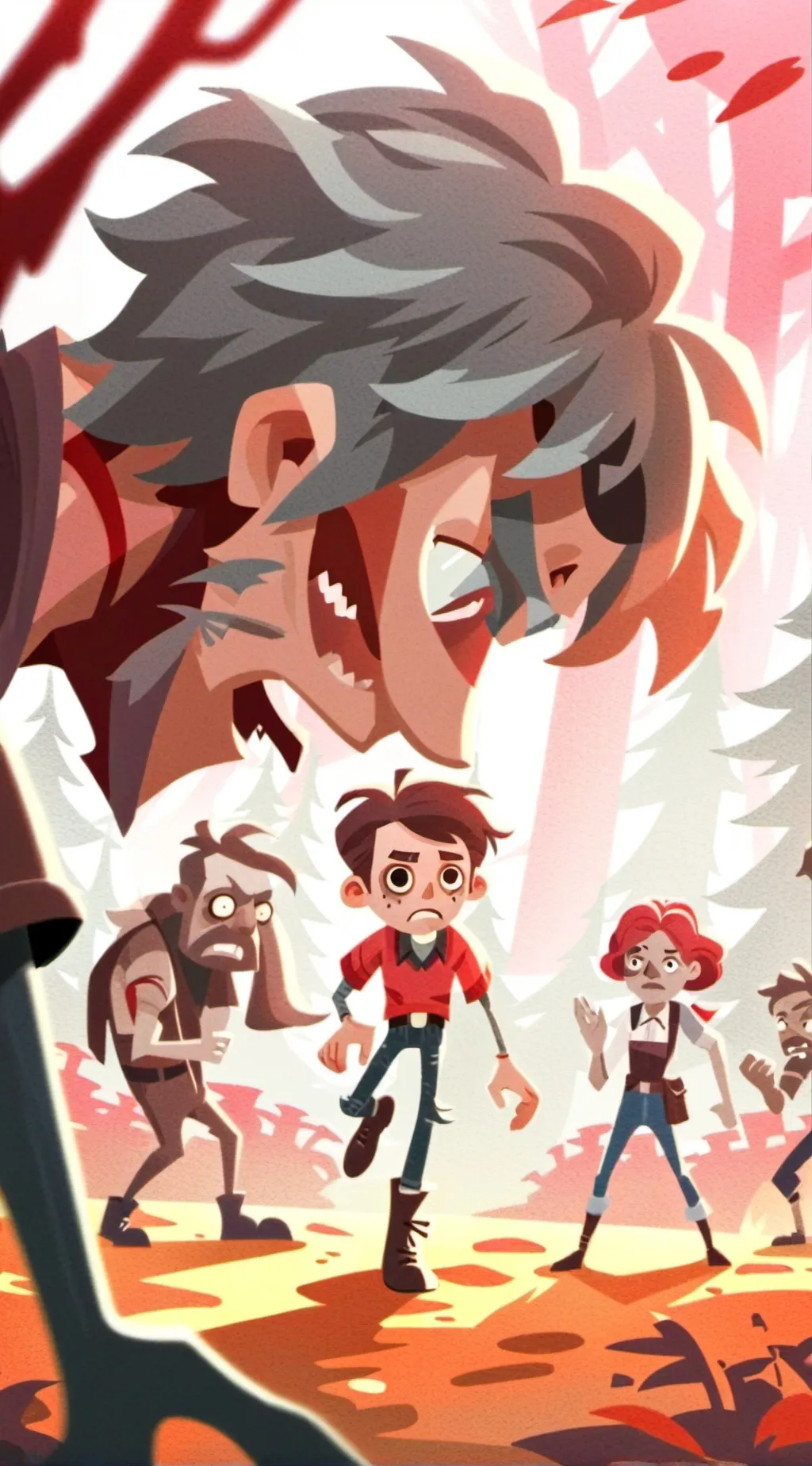 ai character: Zombie AU background