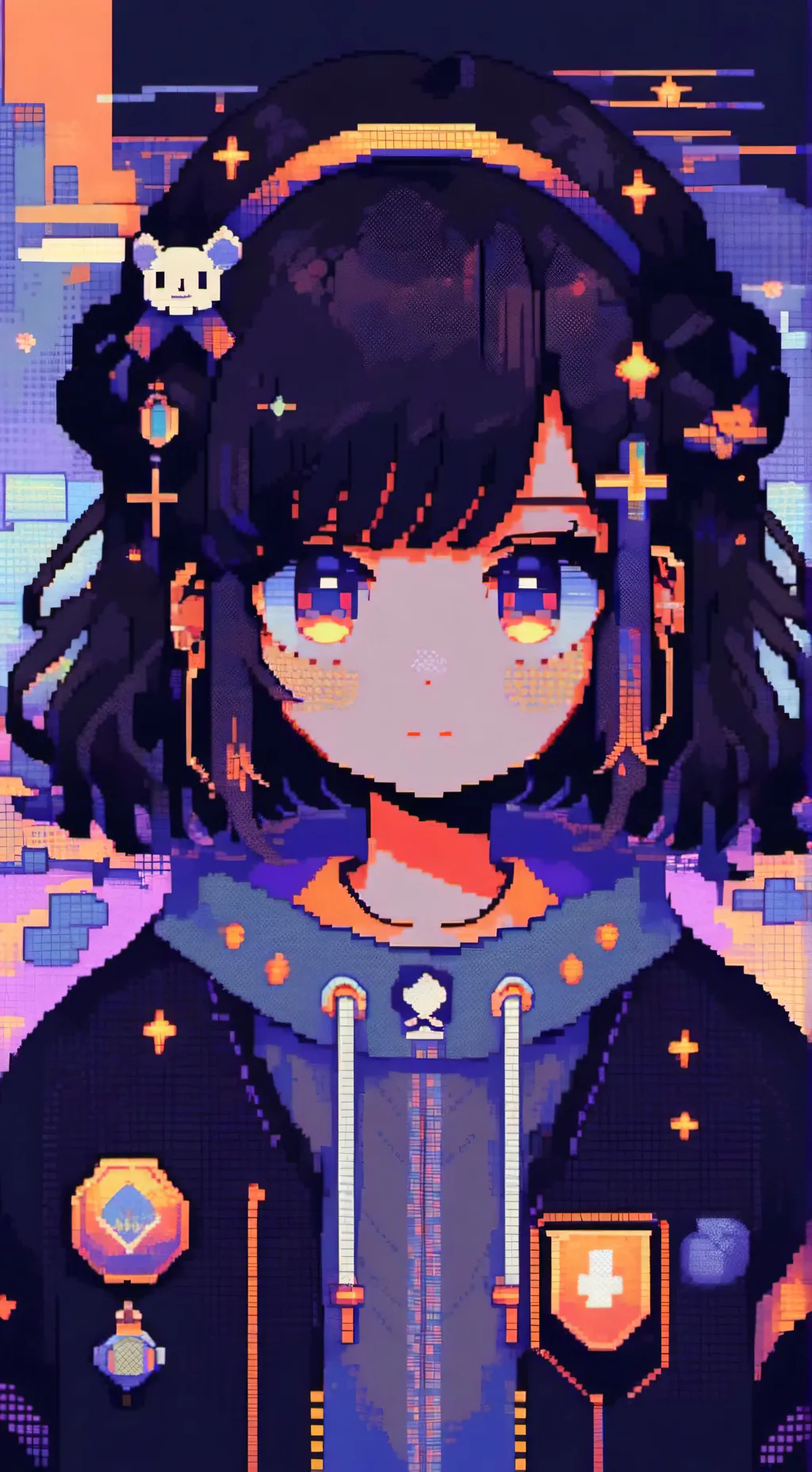 ai character: winter?✨✨ background