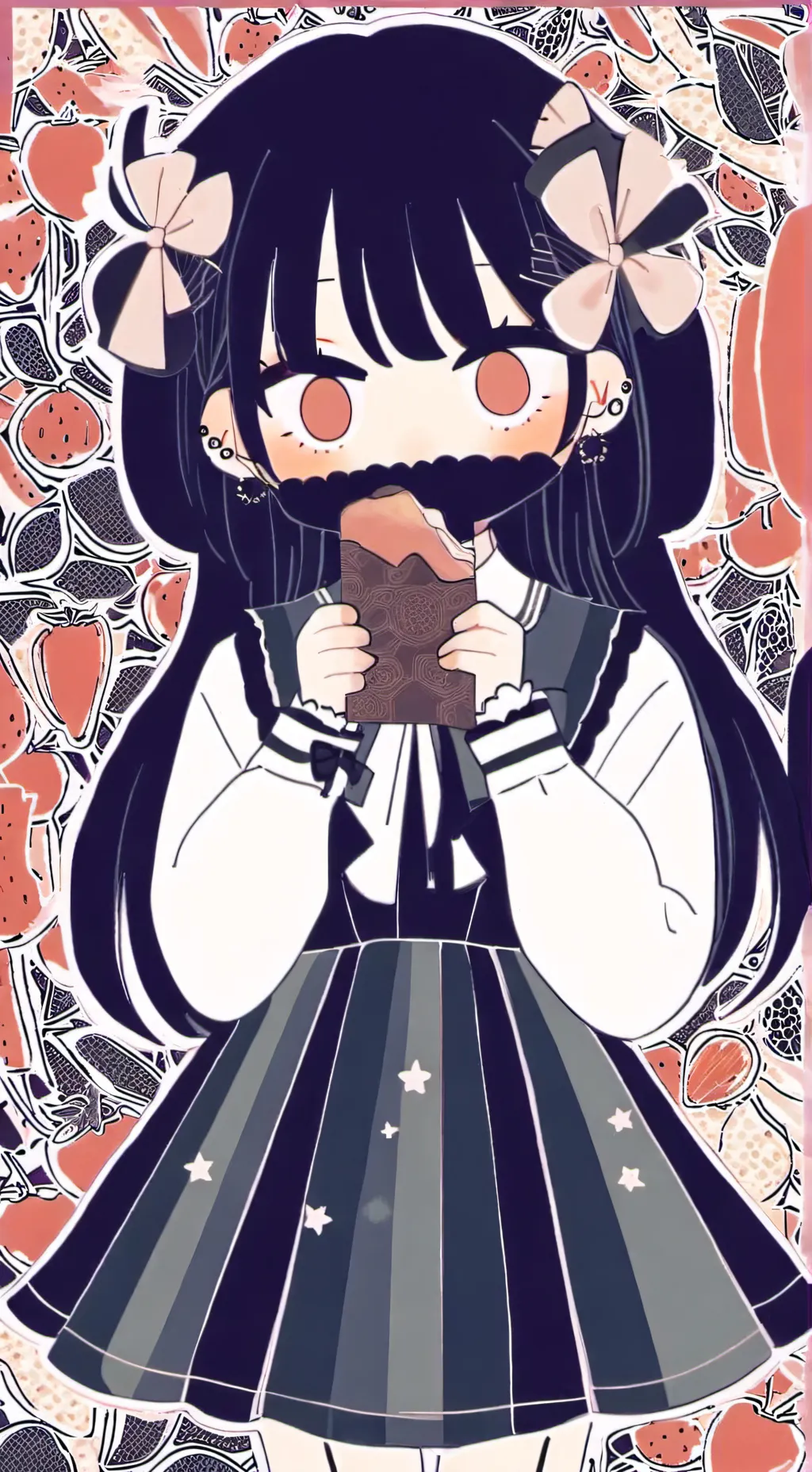 ai character: kpdh 🖤❤💜 background