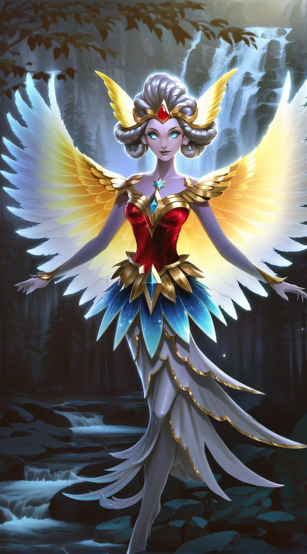 ai character: Celestia background