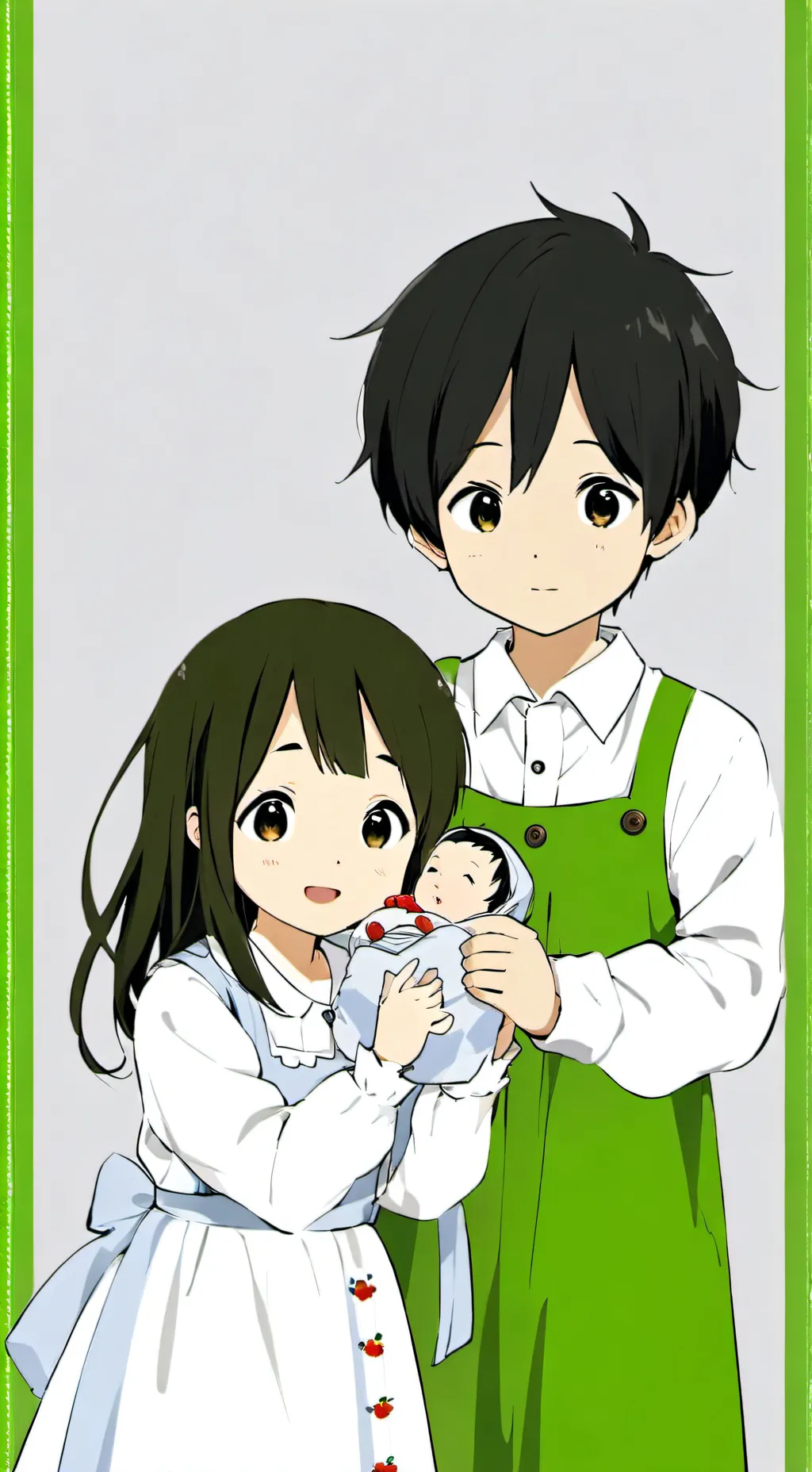 ai character: little bro and sis background