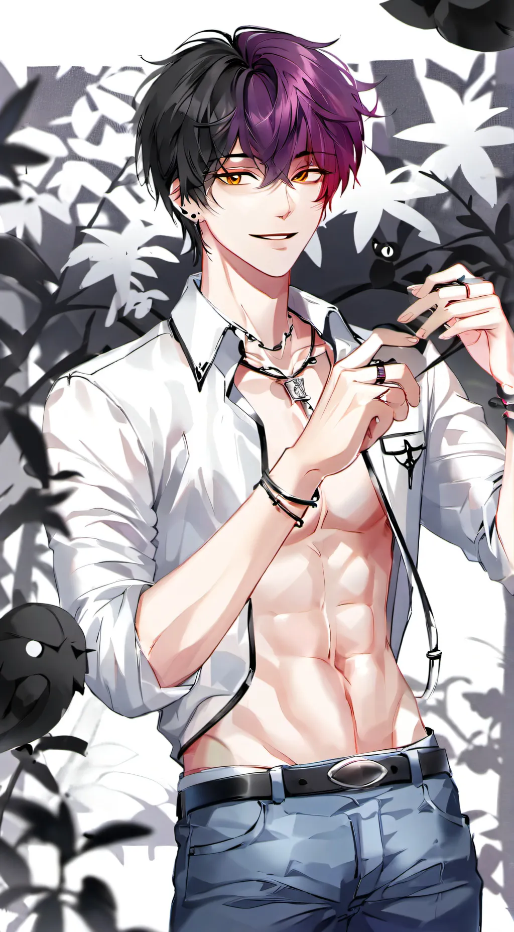 ai character: Adrien  background