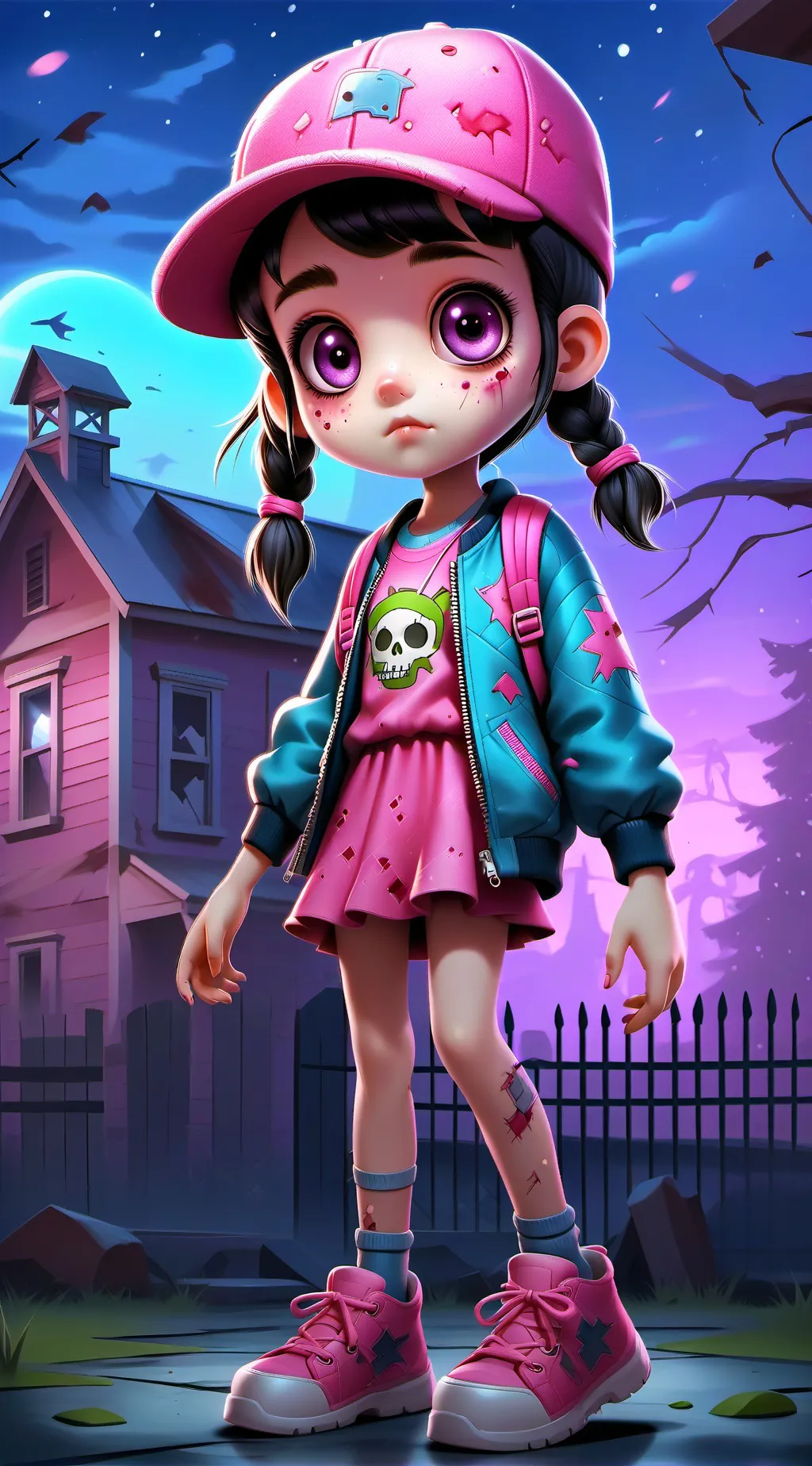 ai character: Lily Anne  background