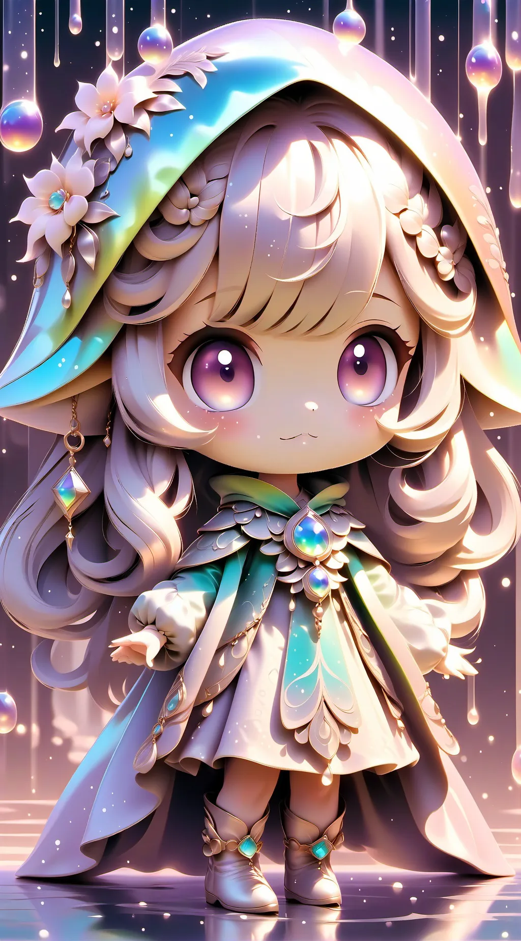 ai character: berry background