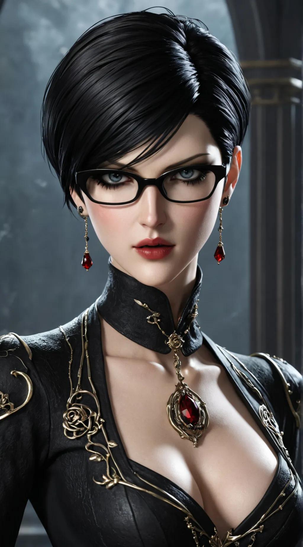 ai character: Bayonneta background