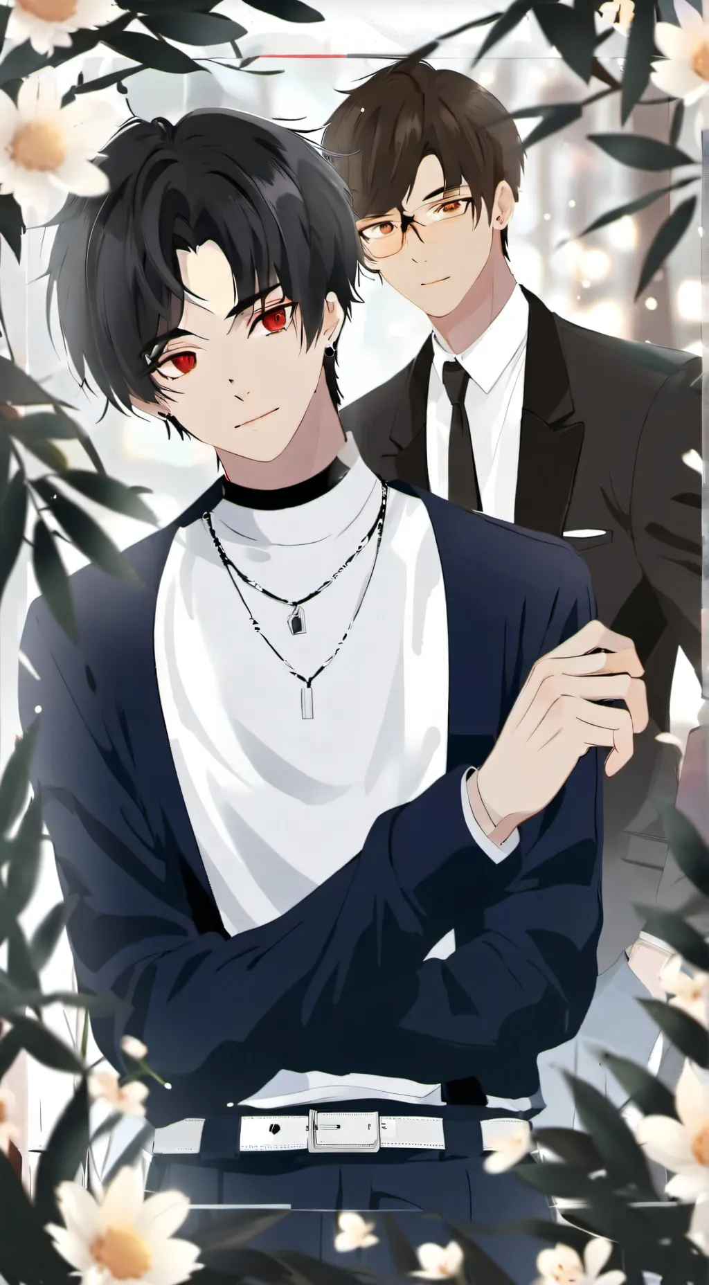 ai character: white  background