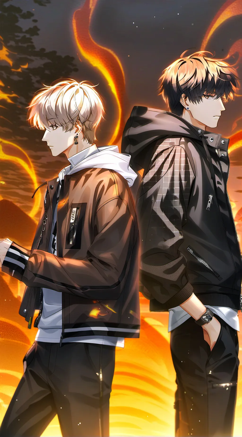 ai character: fin and drill background