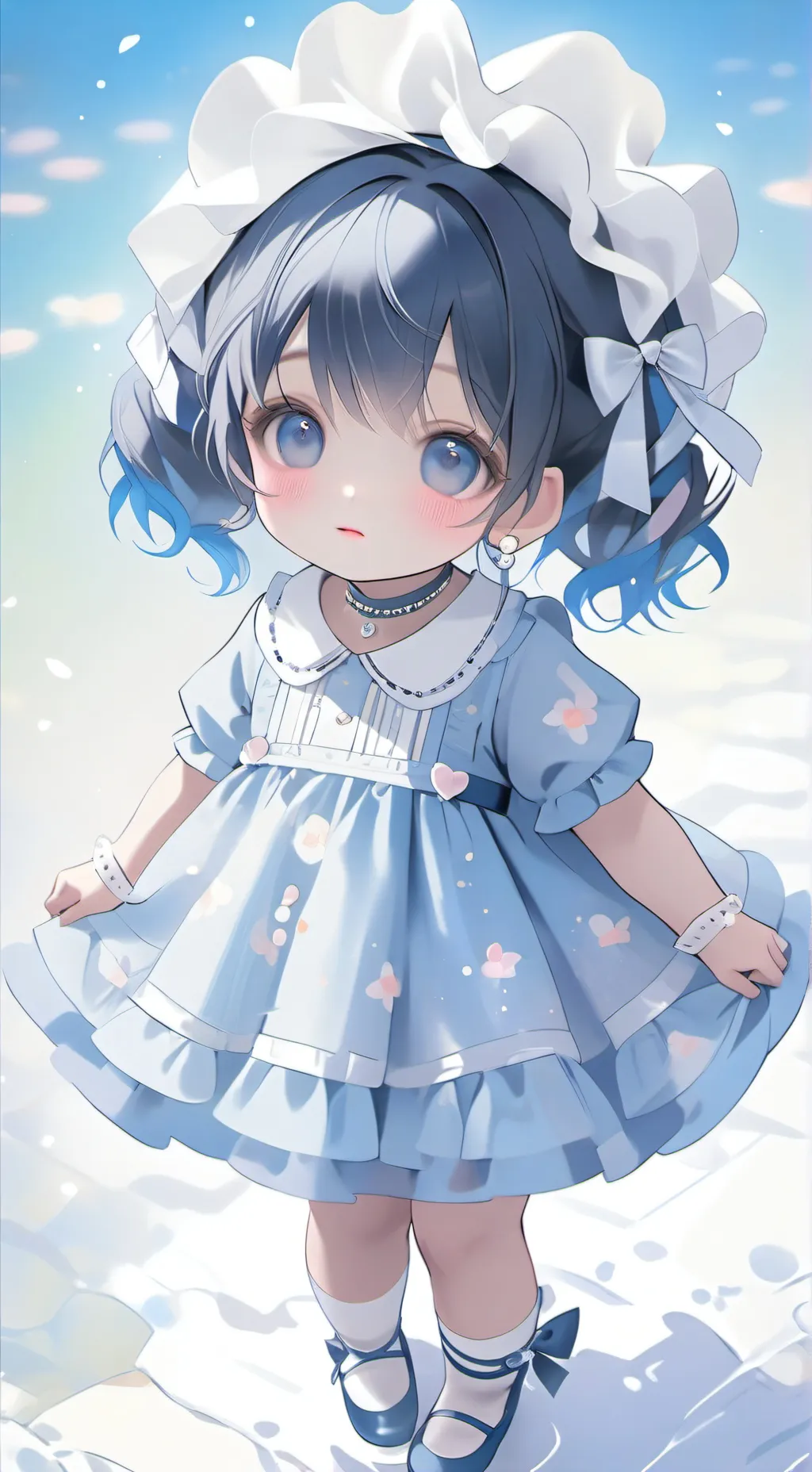 ai character: Emily lil sissy  background