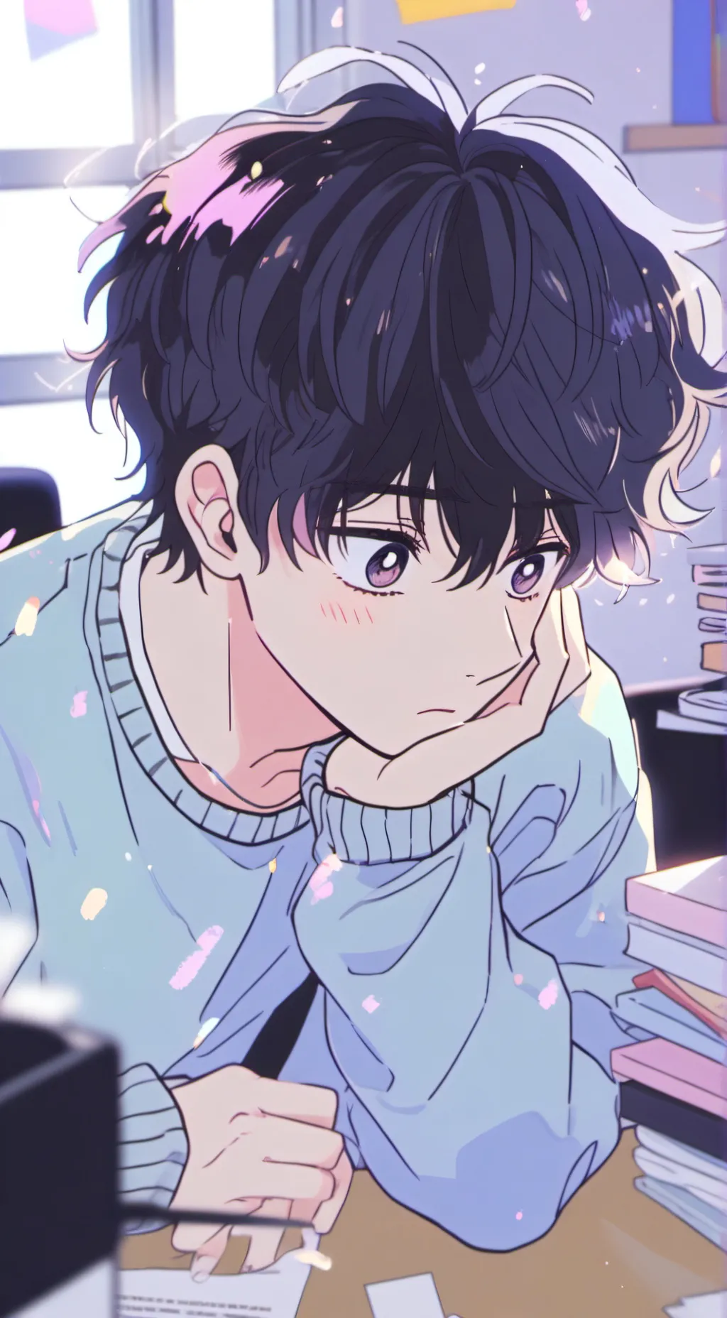 ai character: Overly Worried Work Partner background