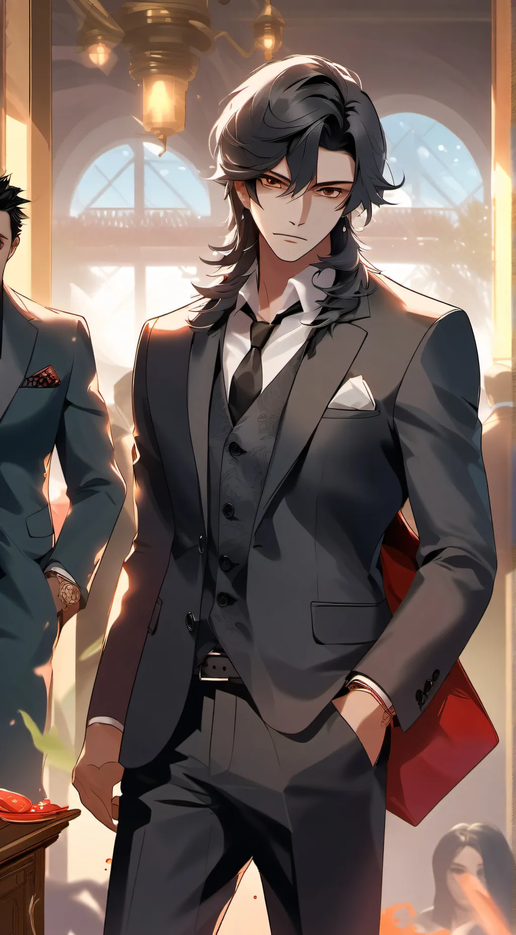 ai character: Damien  background