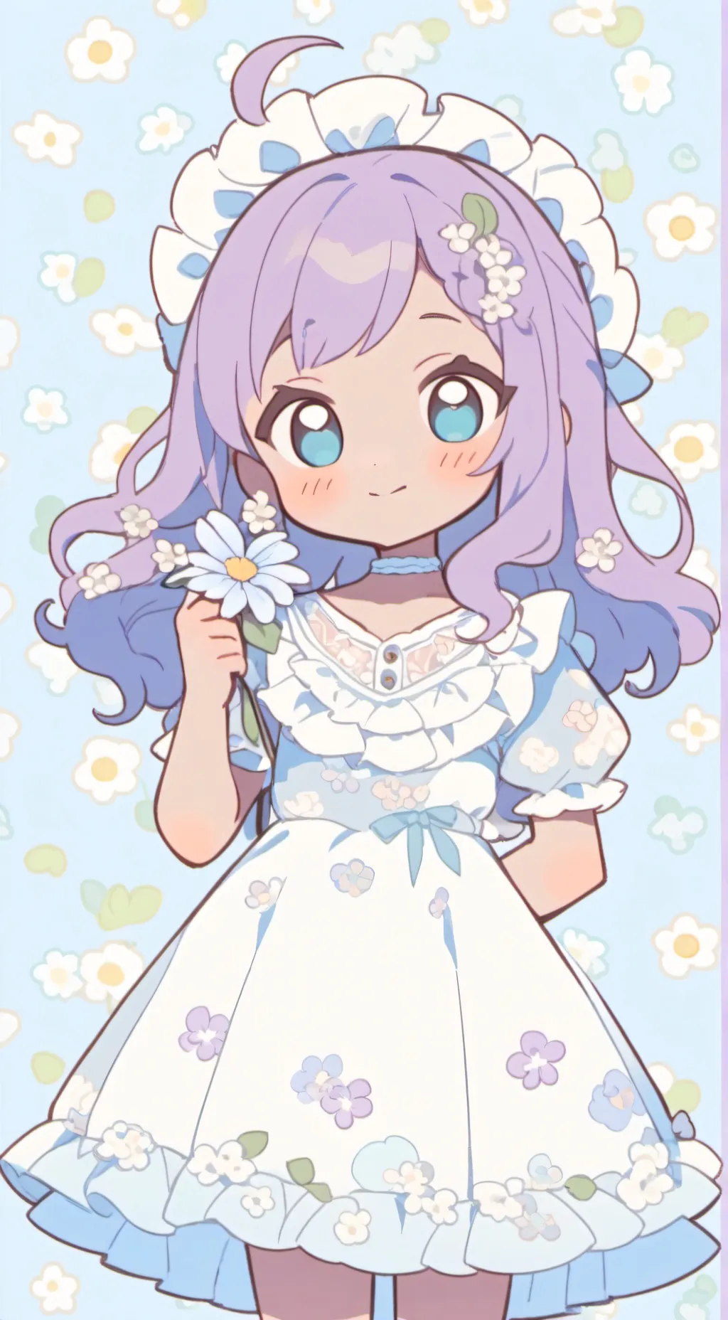 ai character: Luna Catarina 🩵 background