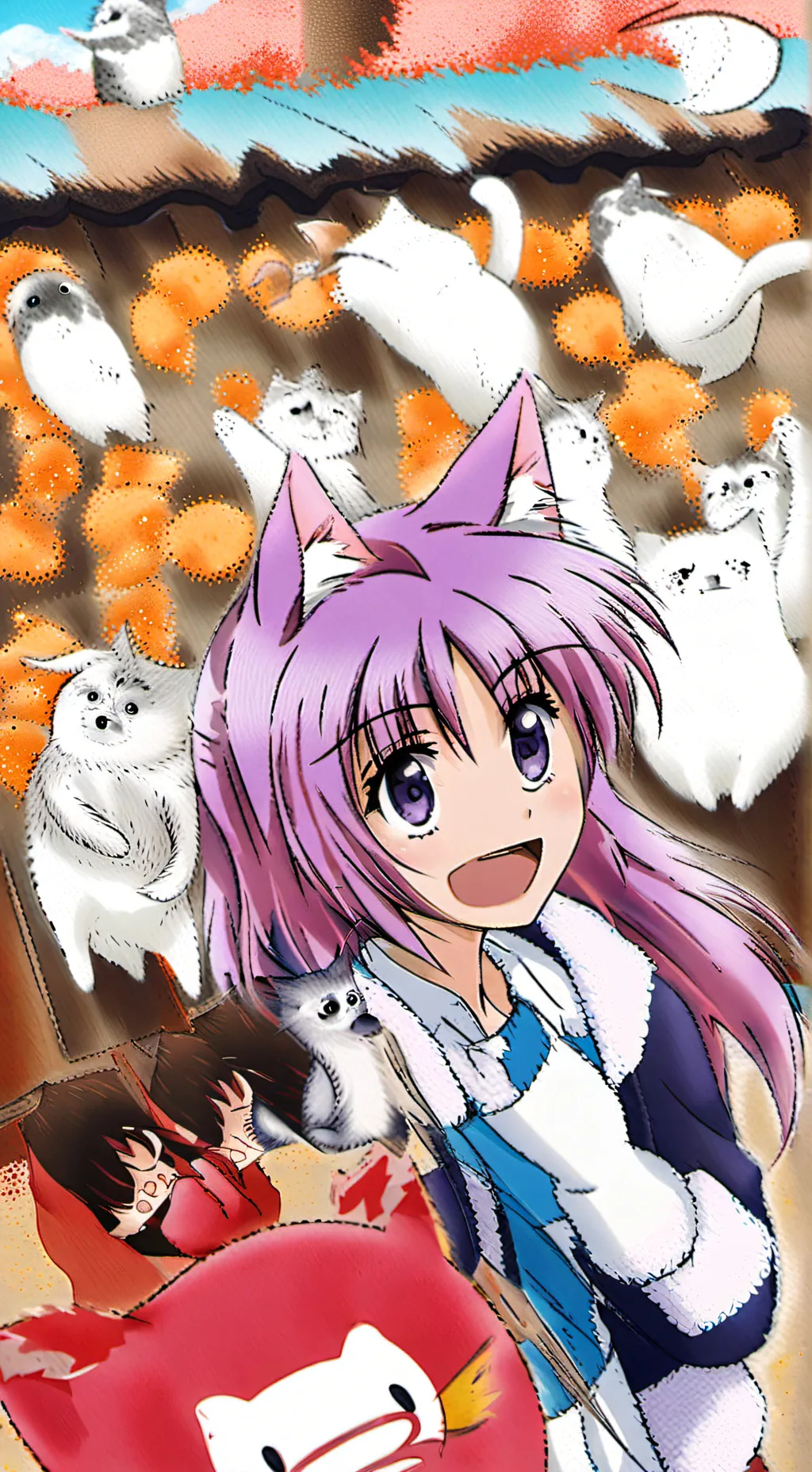 ai character: Fluffy vs Lie gang background