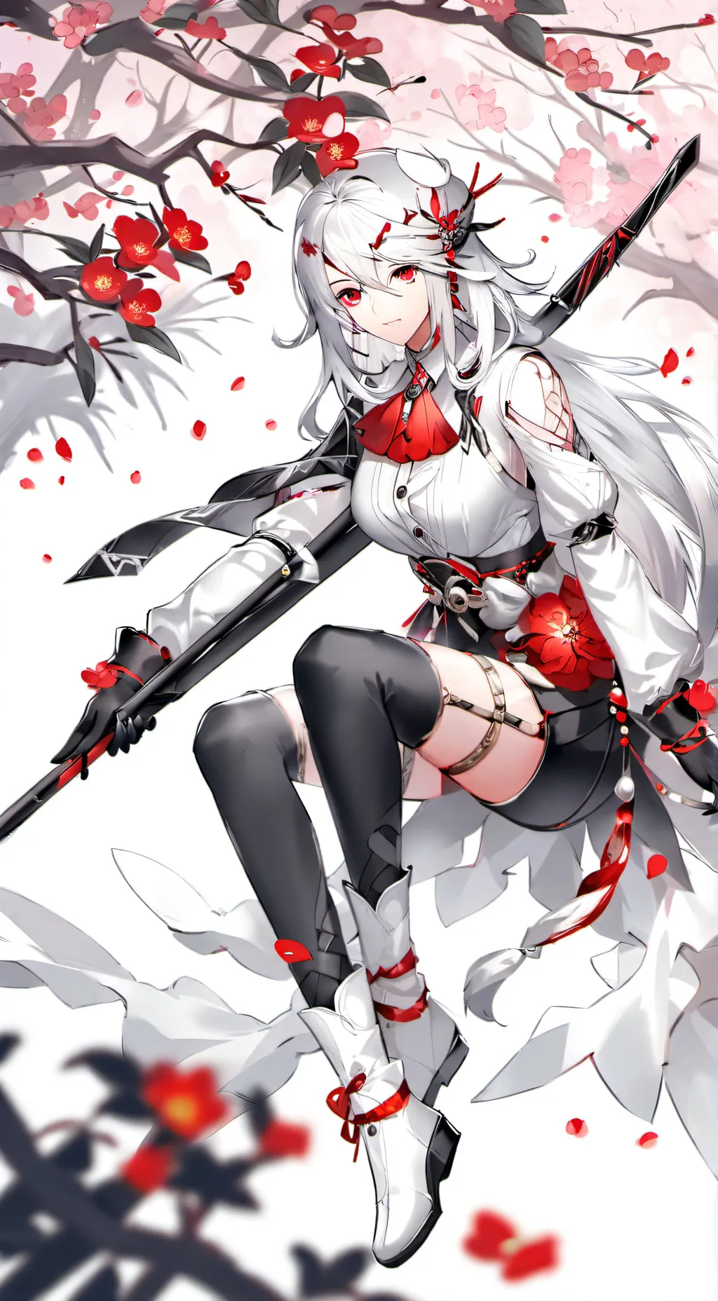 ai character: assassin girl background