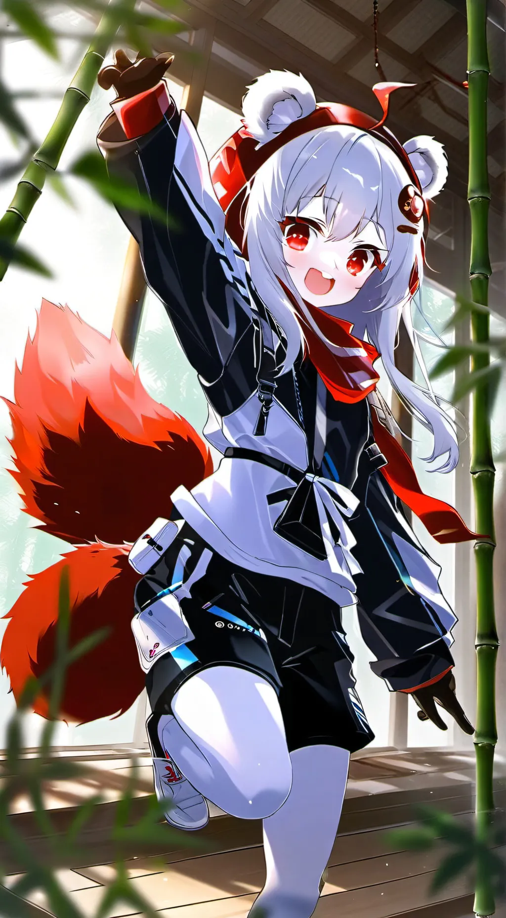ai character: Panda Spirit Luban background